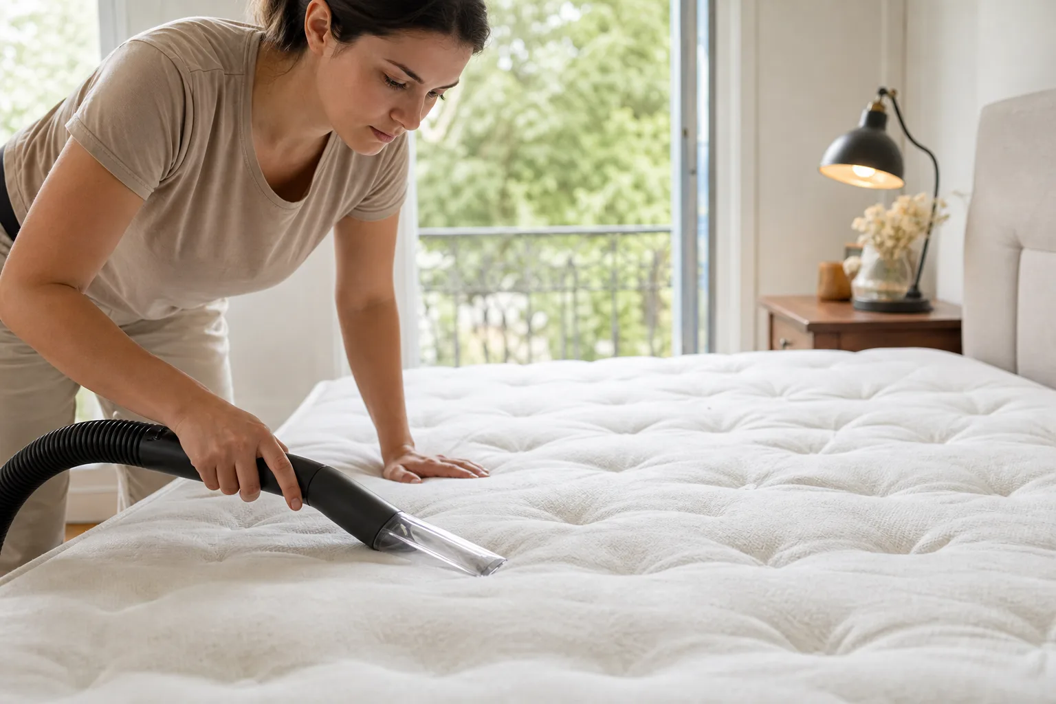 Le nettoyage d'un matelas étape par étape
